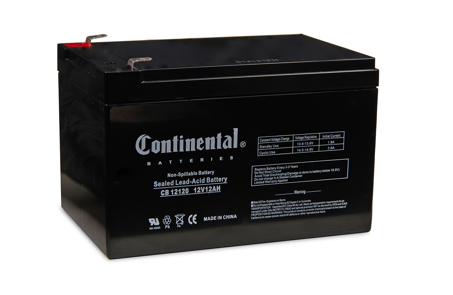 Continental CB12120-F2 SLA Battery Group SLA 12v Battery